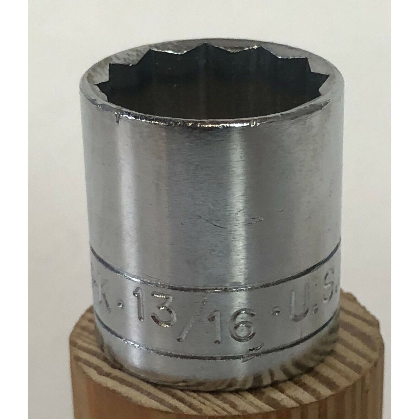 S-K Tools 45126 3/8" Dr. 13/16" 12pt SAE Chrome Socket SK New