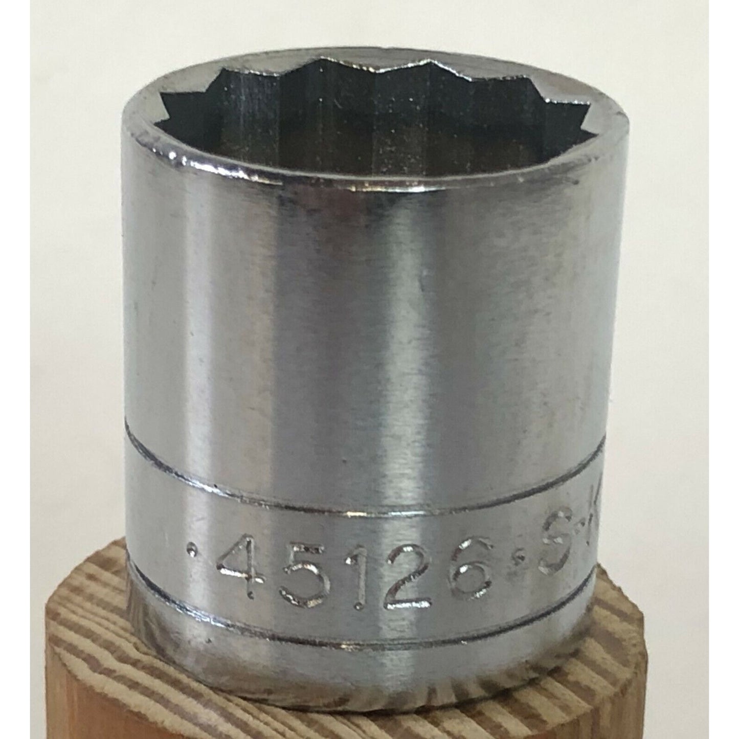 S-K Tools 45126 3/8" Dr. 13/16" 12pt SAE Chrome Socket SK New