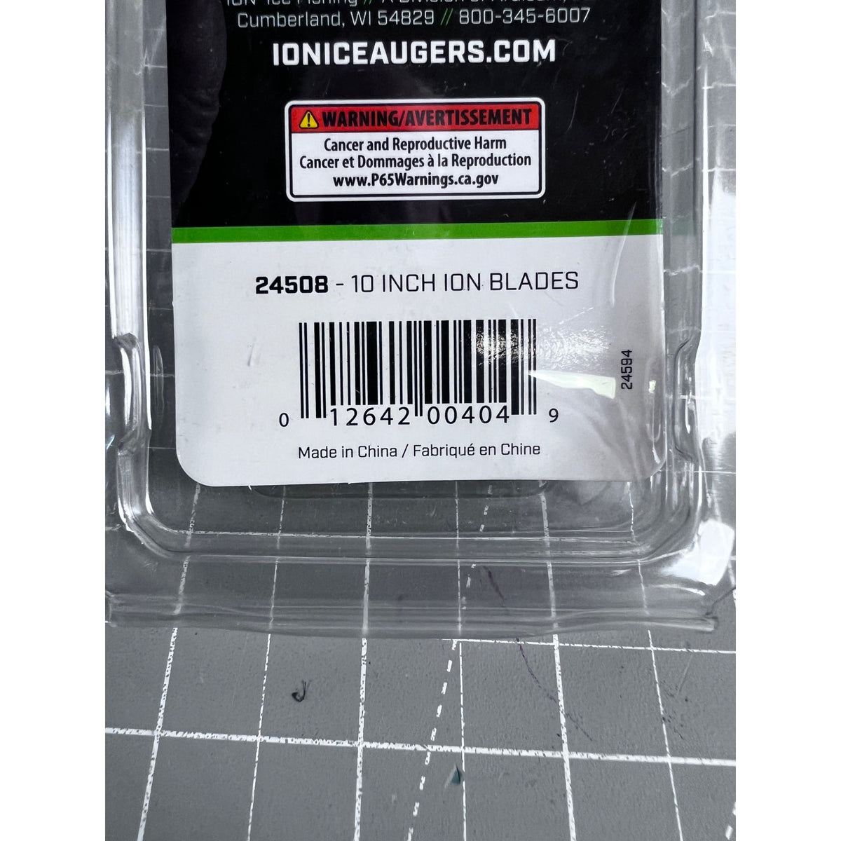 ION 10-Inch Replacement Blades Only New Ice Fishing Auger Blade