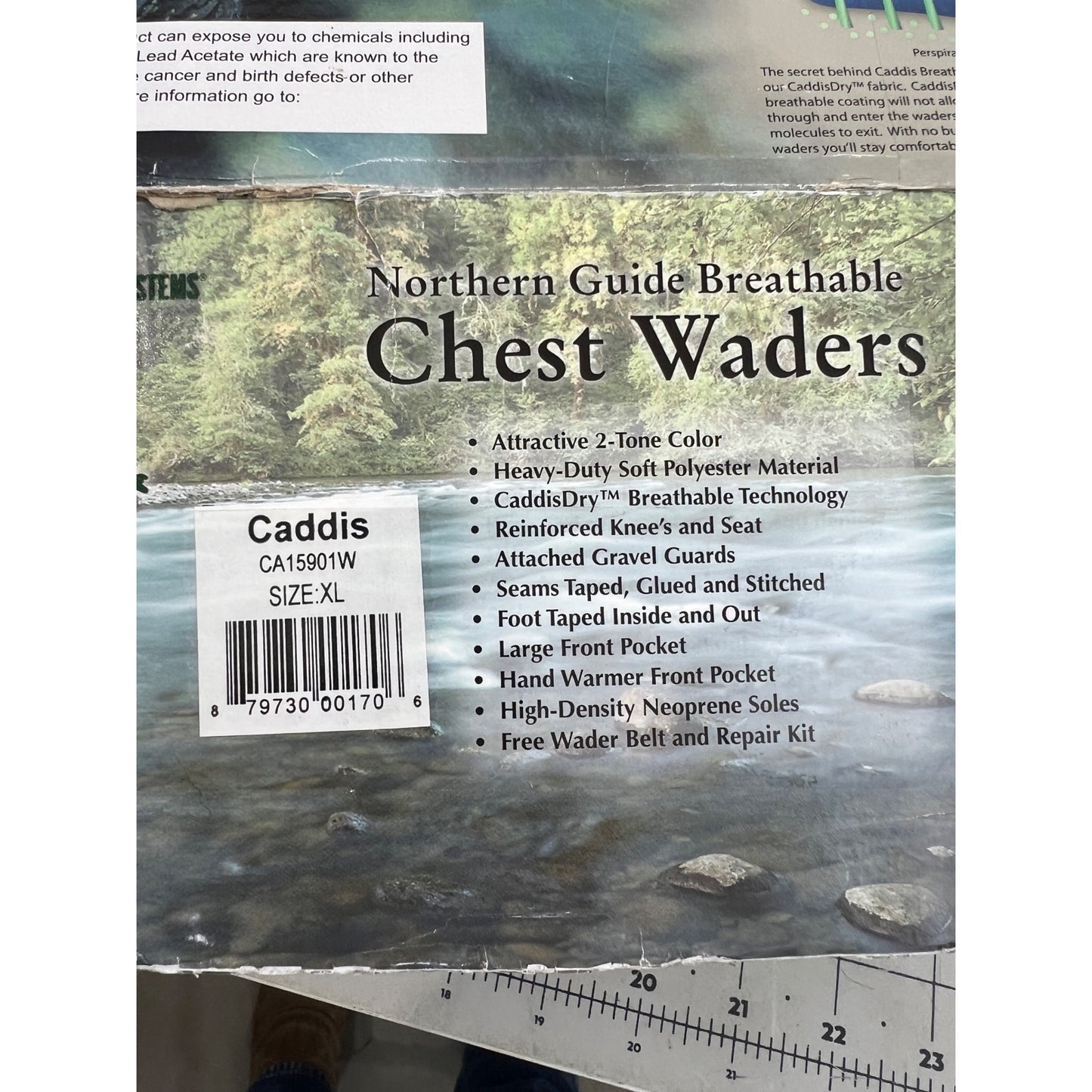 Caddis Northern Guide Breathable Wader Men’s  Standard XL New CA15901W