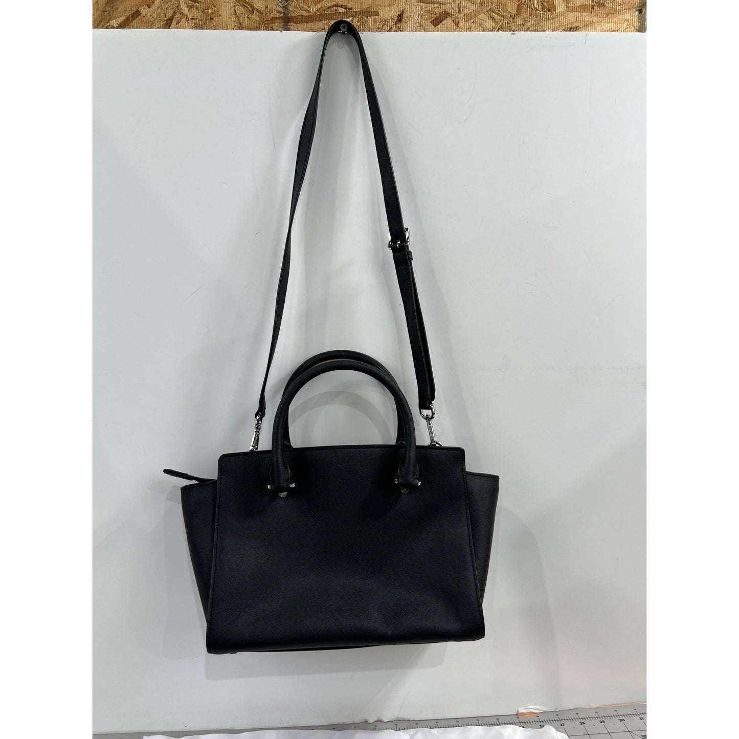 Michael Kors Black Studded Satchel Crossbody Bag w/Handles Strap  ~~minty~~