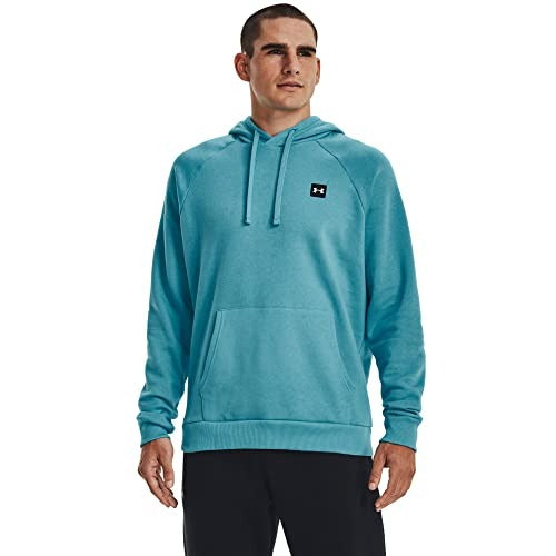Under Armour Men's Rival Fleece Pullover Hoodie Sz. M Bright Blue