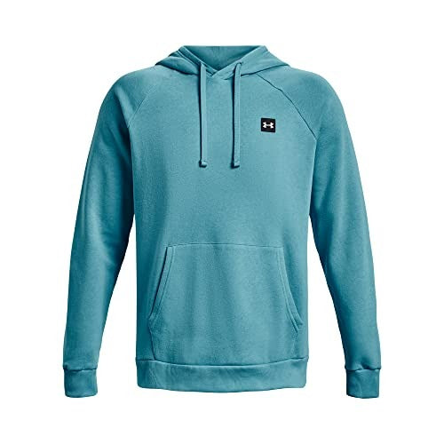 Under Armour Men's Rival Fleece Pullover Hoodie Sz. M Bright Blue