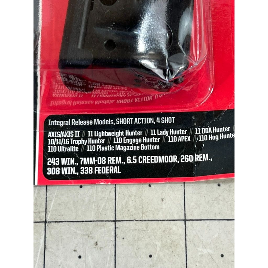 Savage Arms Axis/Axis II Short Action 4-Shot Magazine .243 Win 308 Win 6.5 Creed