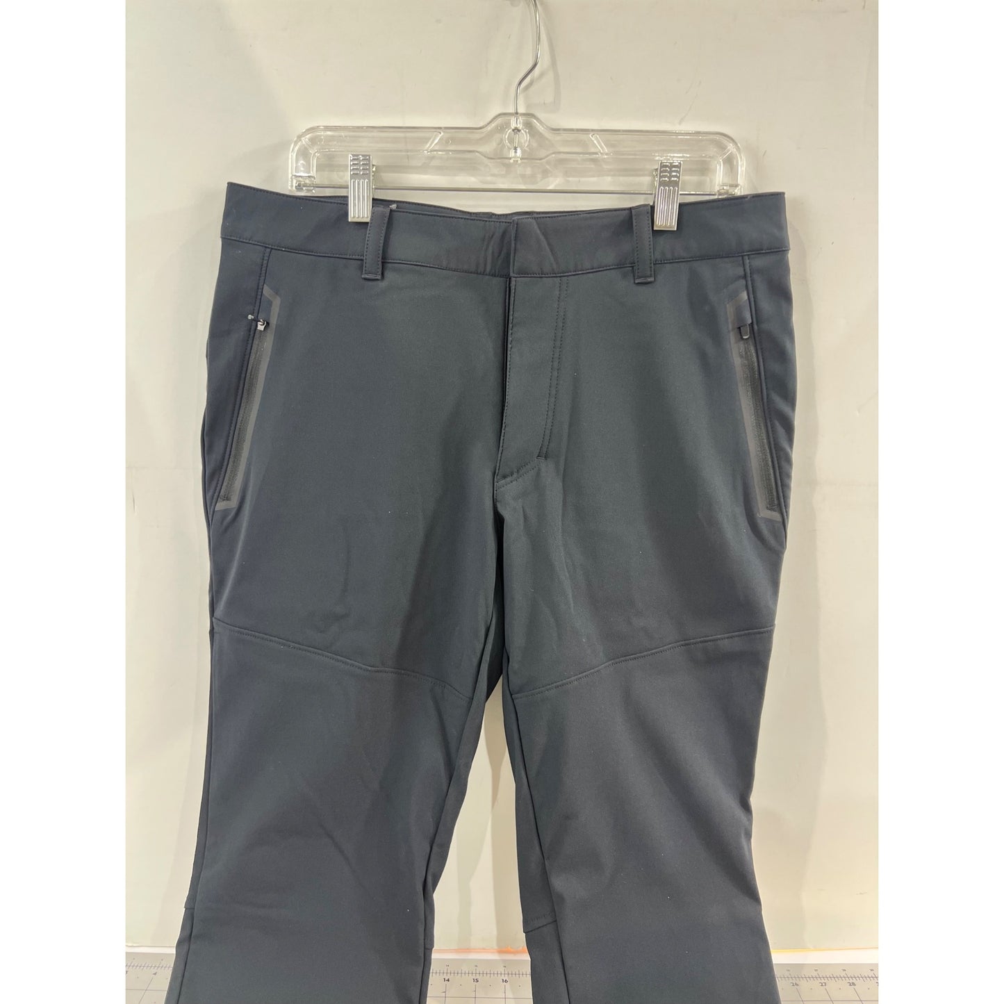 Columbia Mens Omni-Tech Waterproof Black Snow Pants Sz. 32 Long Zippered Pockets
