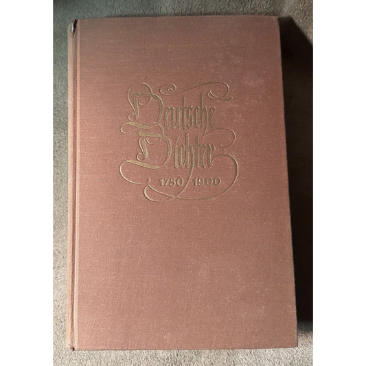 Deutsche Dichter 1750-1900 By Emil Ermatinger Hardcover 1961 Athenäum Verlag Frankfurt