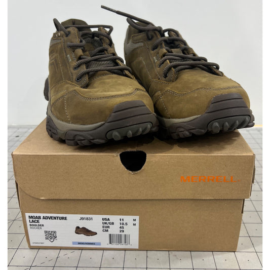 Merrell Men's Moab Adventure Lace Hiking Shoes Size 11 Boulder New