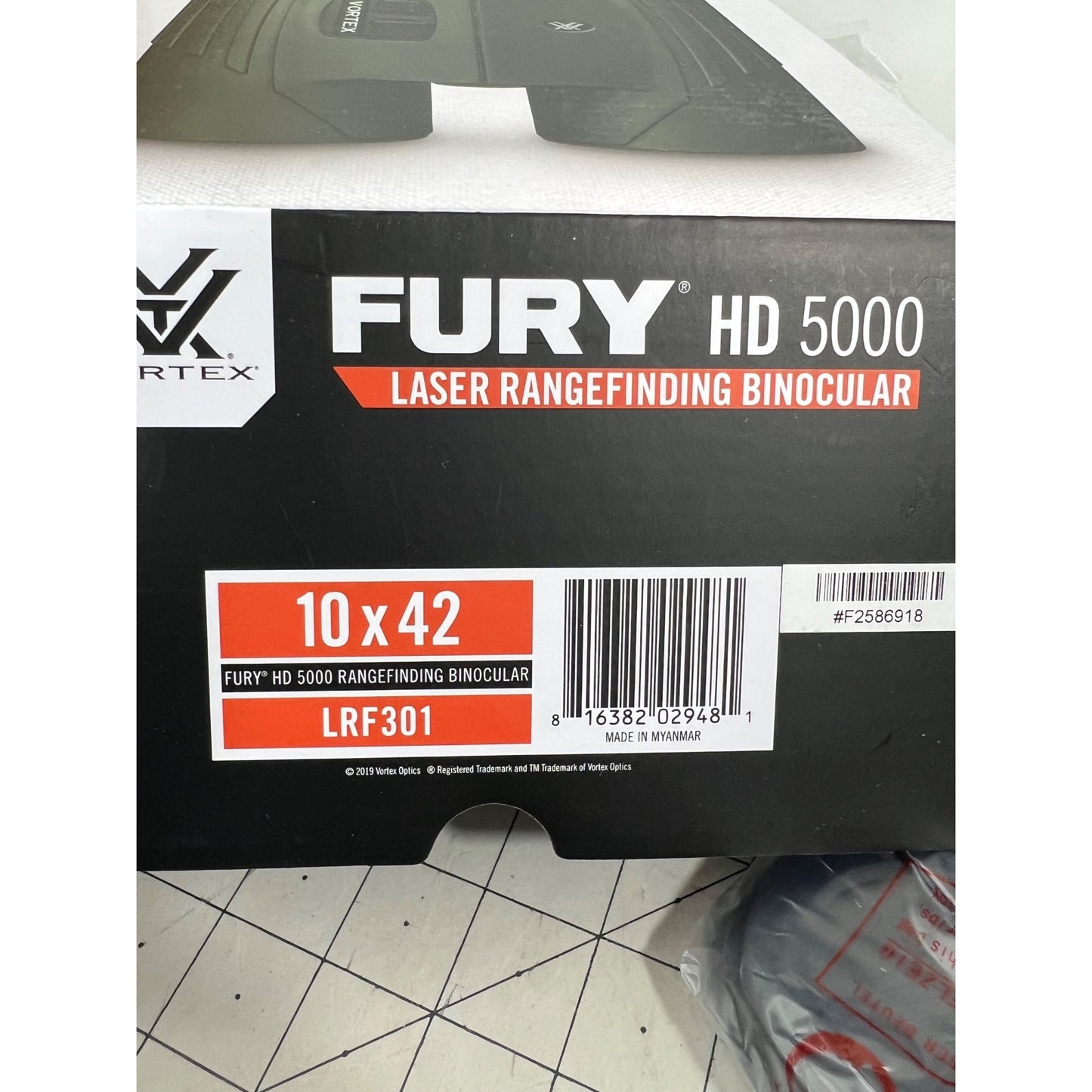 Vortex Optics Fury HD 5000 Roof Prism Laser Rangefinder Binoculars