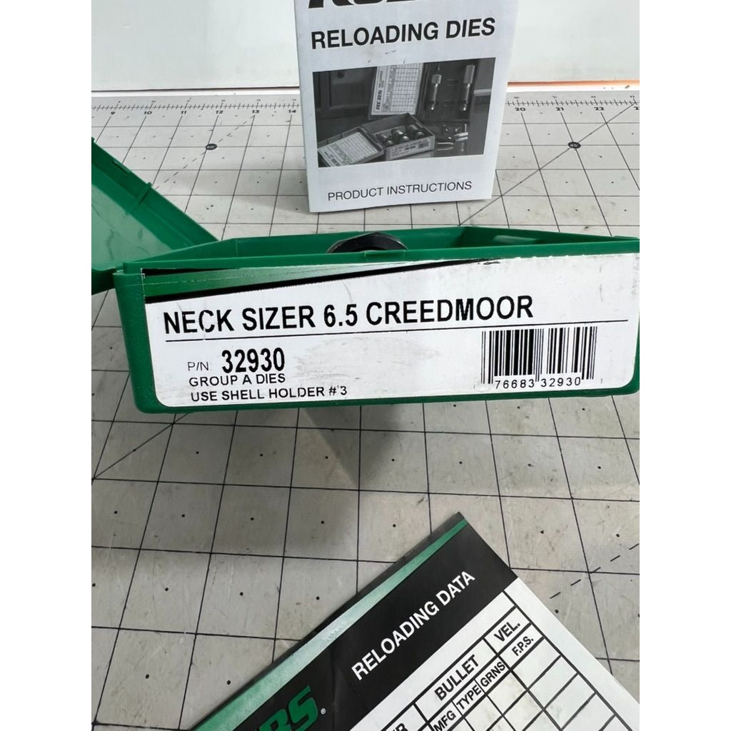 RCBS Neck Sizer 6.5 Creedmoor Reloading Die Group A PN 32930 New