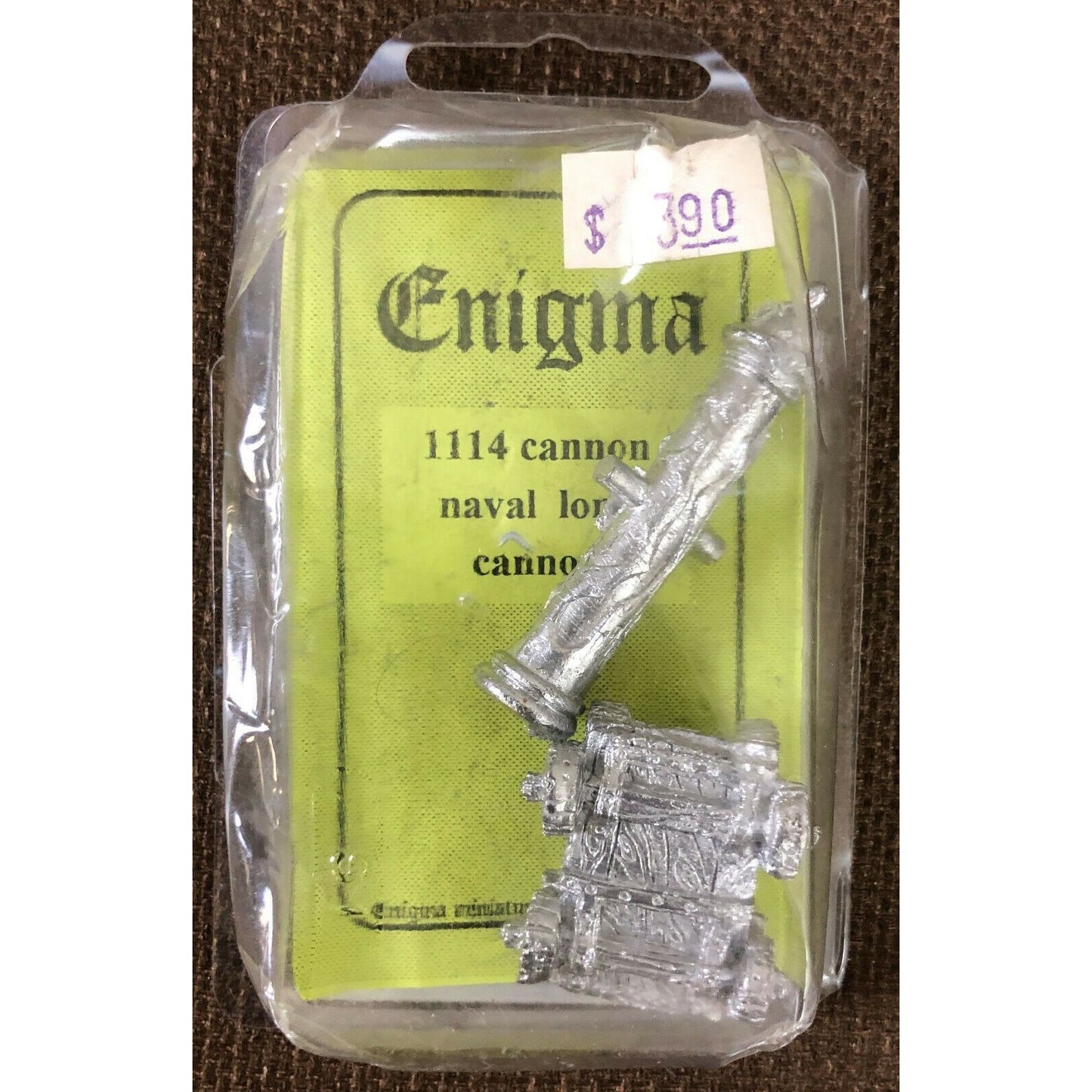 Vintage ENIGMA Miniatures #1114 NAVAL LONG CANNON RPG New NOS