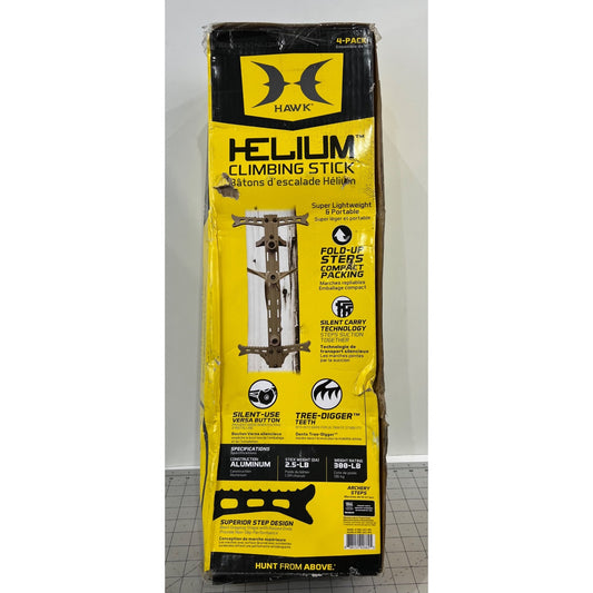 Hawk Helium Aluminum Climbing Sticks 20" Lightweight Archery Steps 4-Pack New In Box