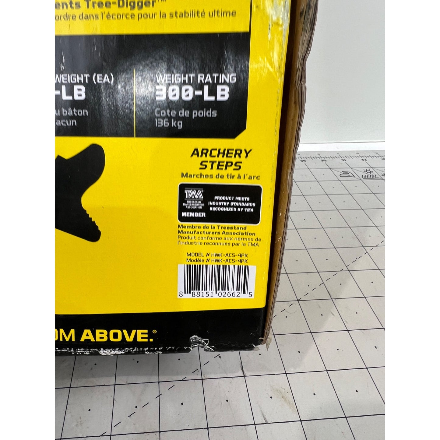 Hawk Helium Aluminum Climbing Sticks 20" Lightweight Archery Steps 4-Pack New In Box