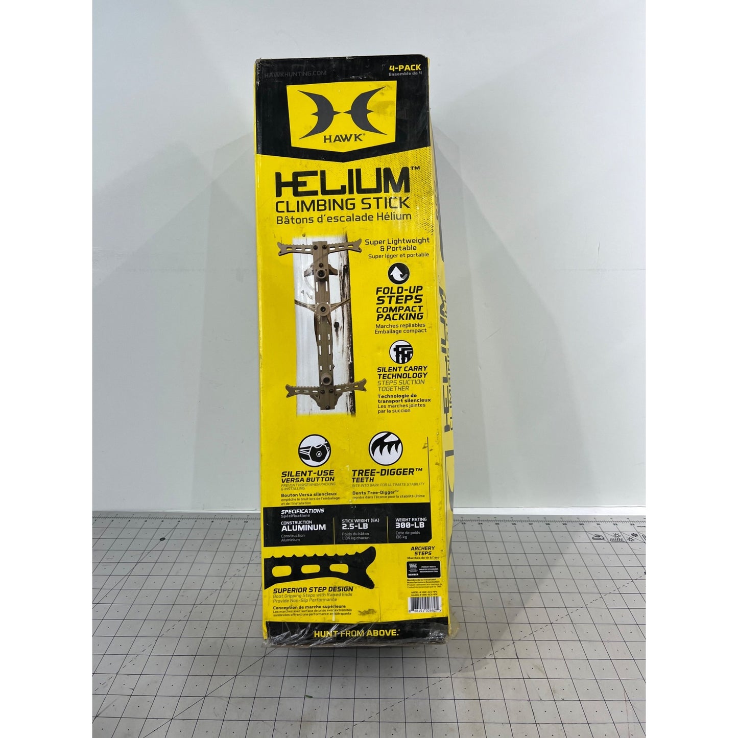 Hawk Helium Aluminum Climbing Sticks 20" Lightweight Archery Steps 4-Pack New In Box