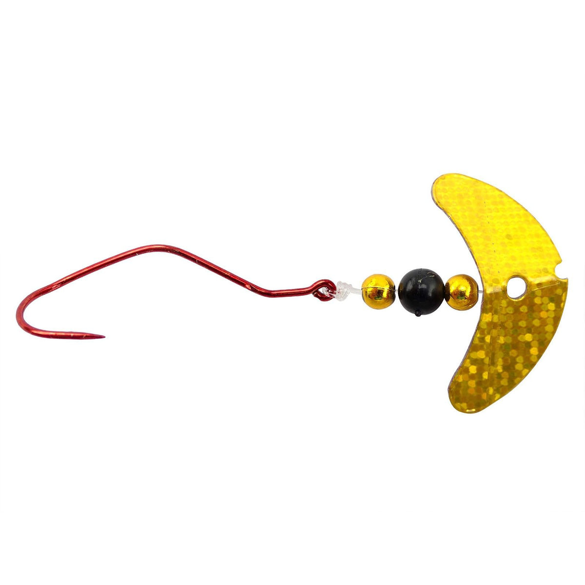 Macks Lure Smile Blade Slow Death Rig 4 Leader AMB SPKU Gold Black 63300 12-Pack