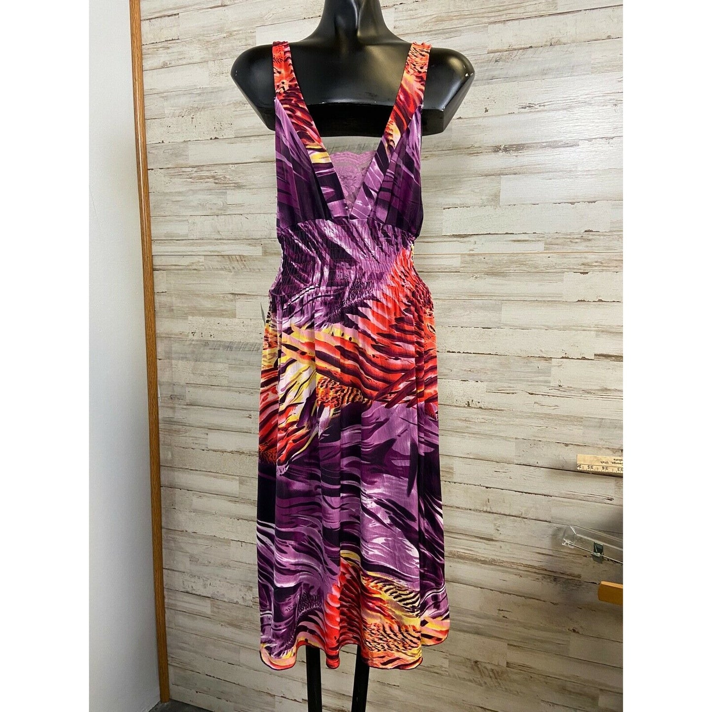 TC Fashion Women’s Multicolor Sleeveless Midi Dress Size S