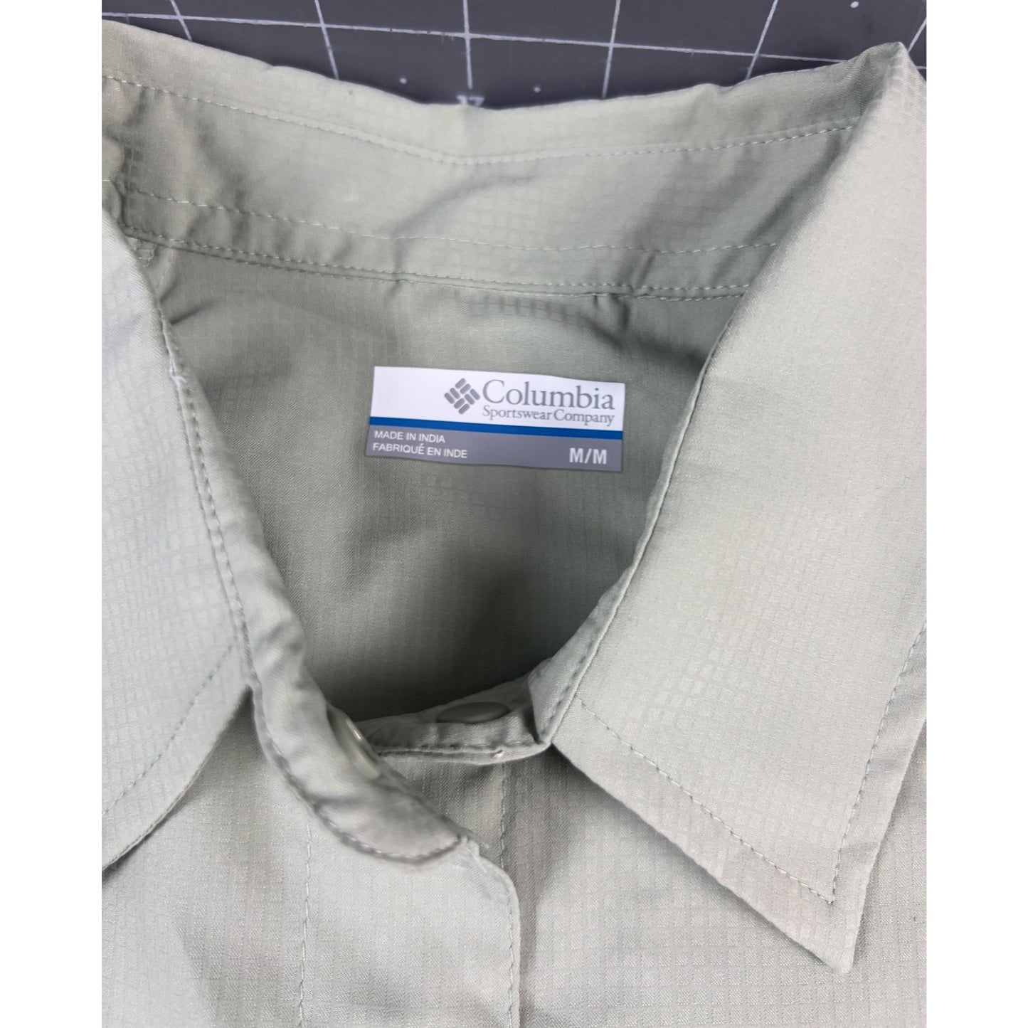 Columbia Women's Sz. M Silver Ridge Omni-Shade Short Sleeve Button Shirt Sage