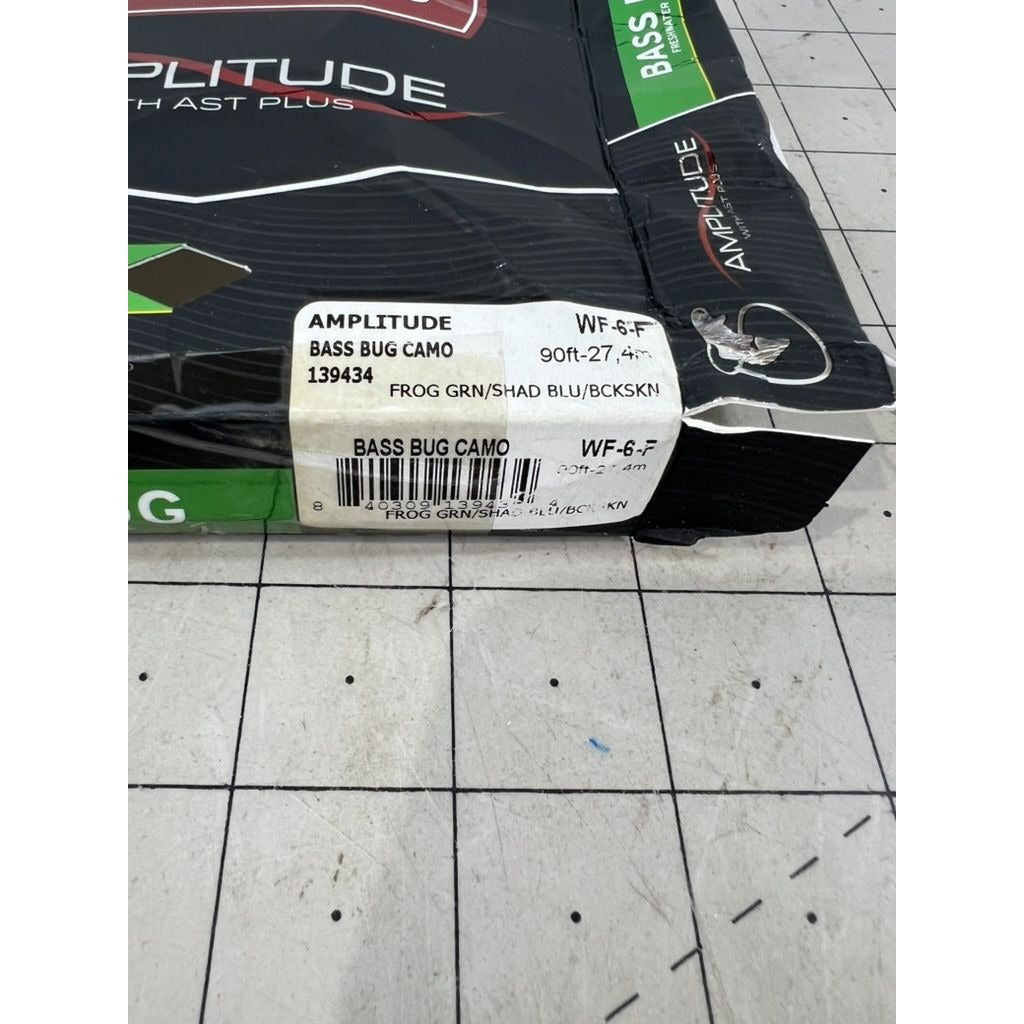 Scientific Anglers Amplitude Bass Bug Camo WF-6-F Freshwater Fly Line 90ft new