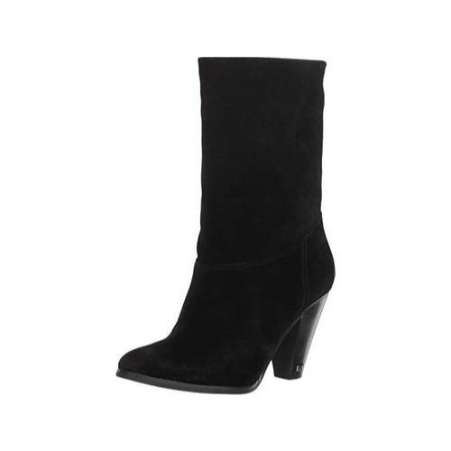 Michael Kors Divia Bootie Black Suede High Heel Boots Women's Sz. 8 US 38 EU