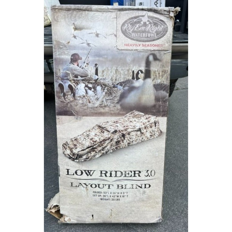 Rig Em Right Low Rider 3.0 Layout Blind Optifade Marsh - Camo New open box