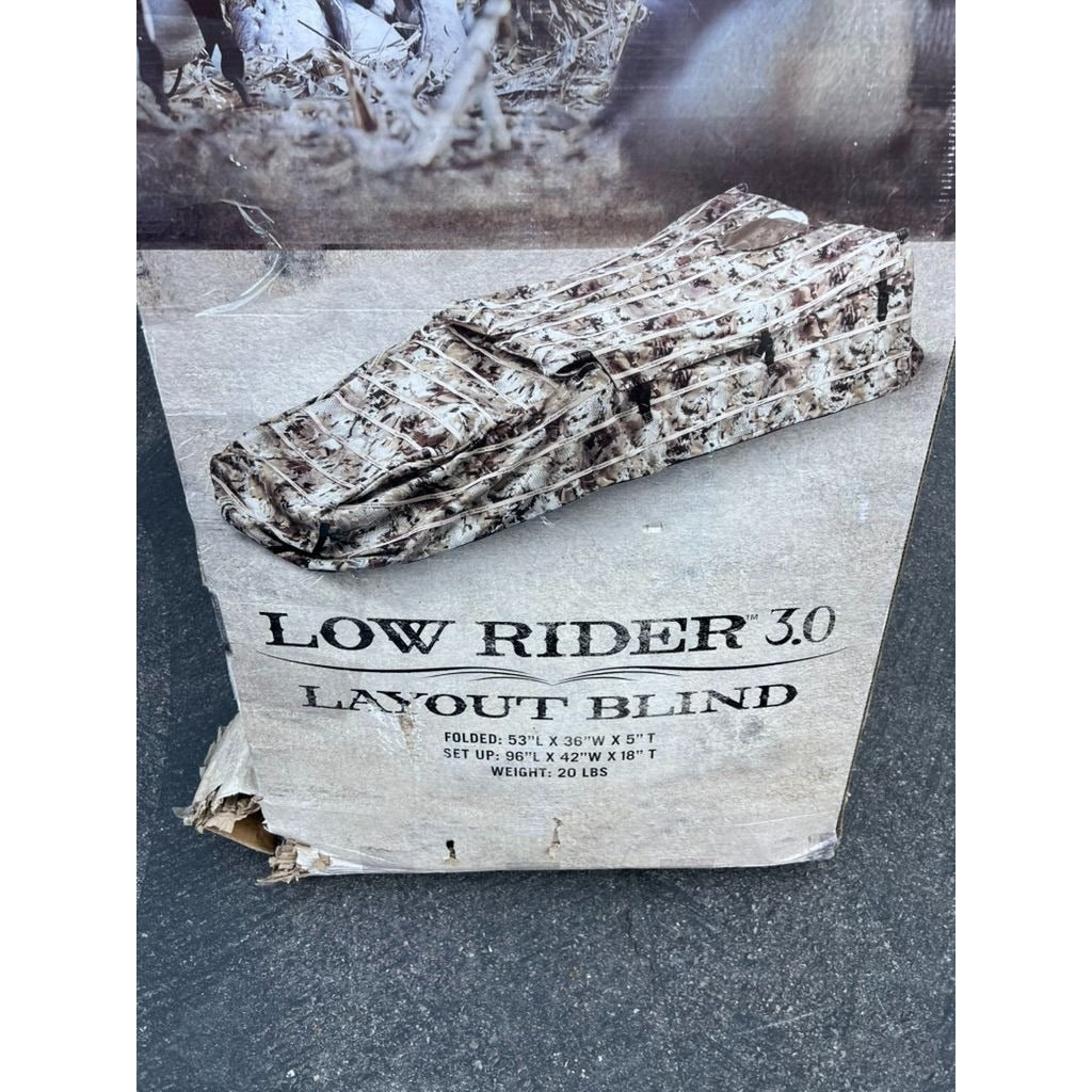 Rig Em Right Low Rider 3.0 Layout Blind Optifade Marsh - Camo New open box