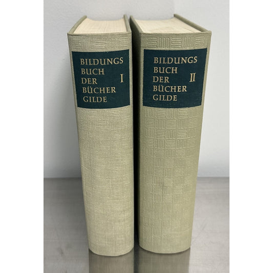Bildungsbuch Der Büchergilde 2 Bands German Text 1962 Hardcover