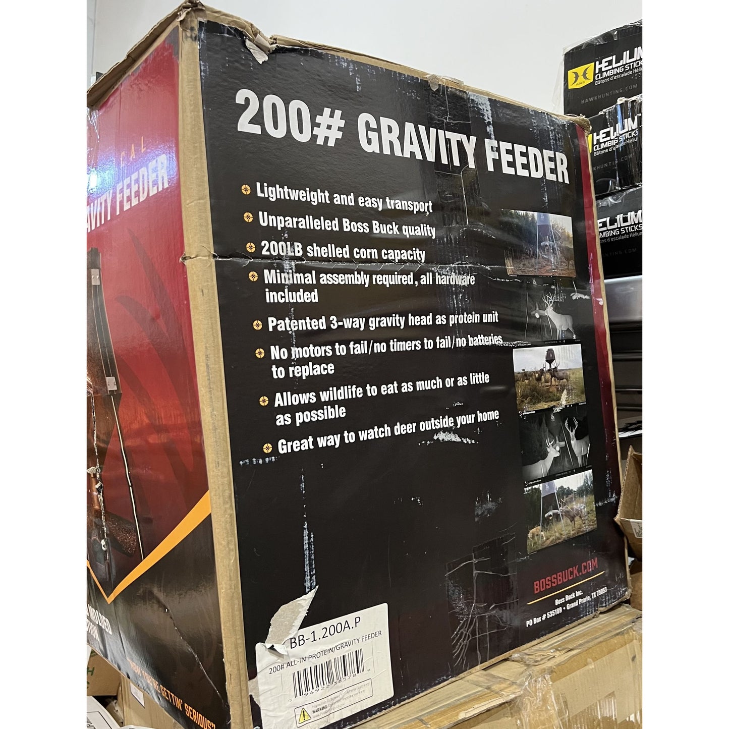 Boss Buck Gravity Feeder 200lb All In new open box