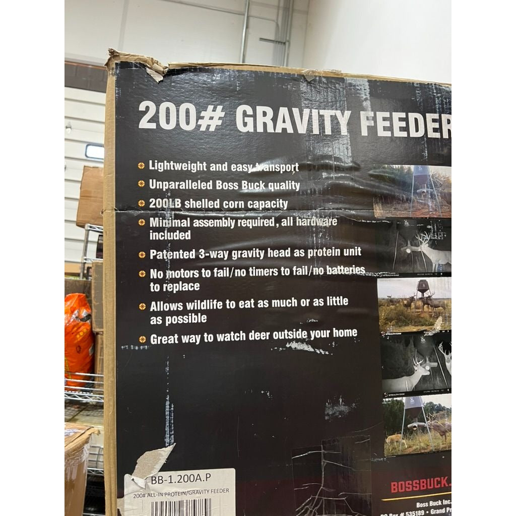 Boss Buck Gravity Feeder 200lb All In new open box