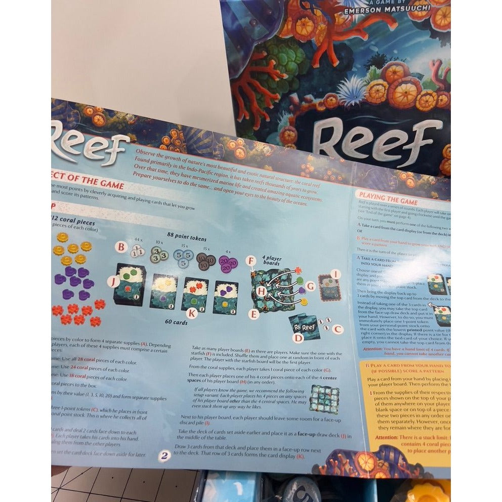 Reef Board Game By Emerson Matsuuchi  Strategy Game For 2-4 Players