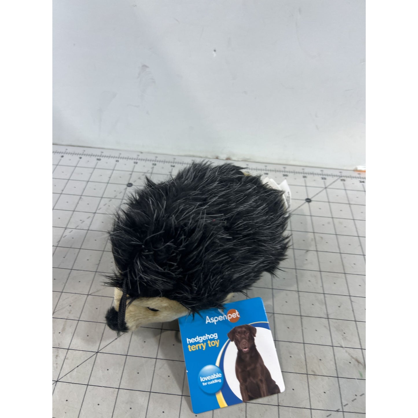 Aspenpet Hedgehog Terry Toy 8” Squeak Plush Dog Toy New