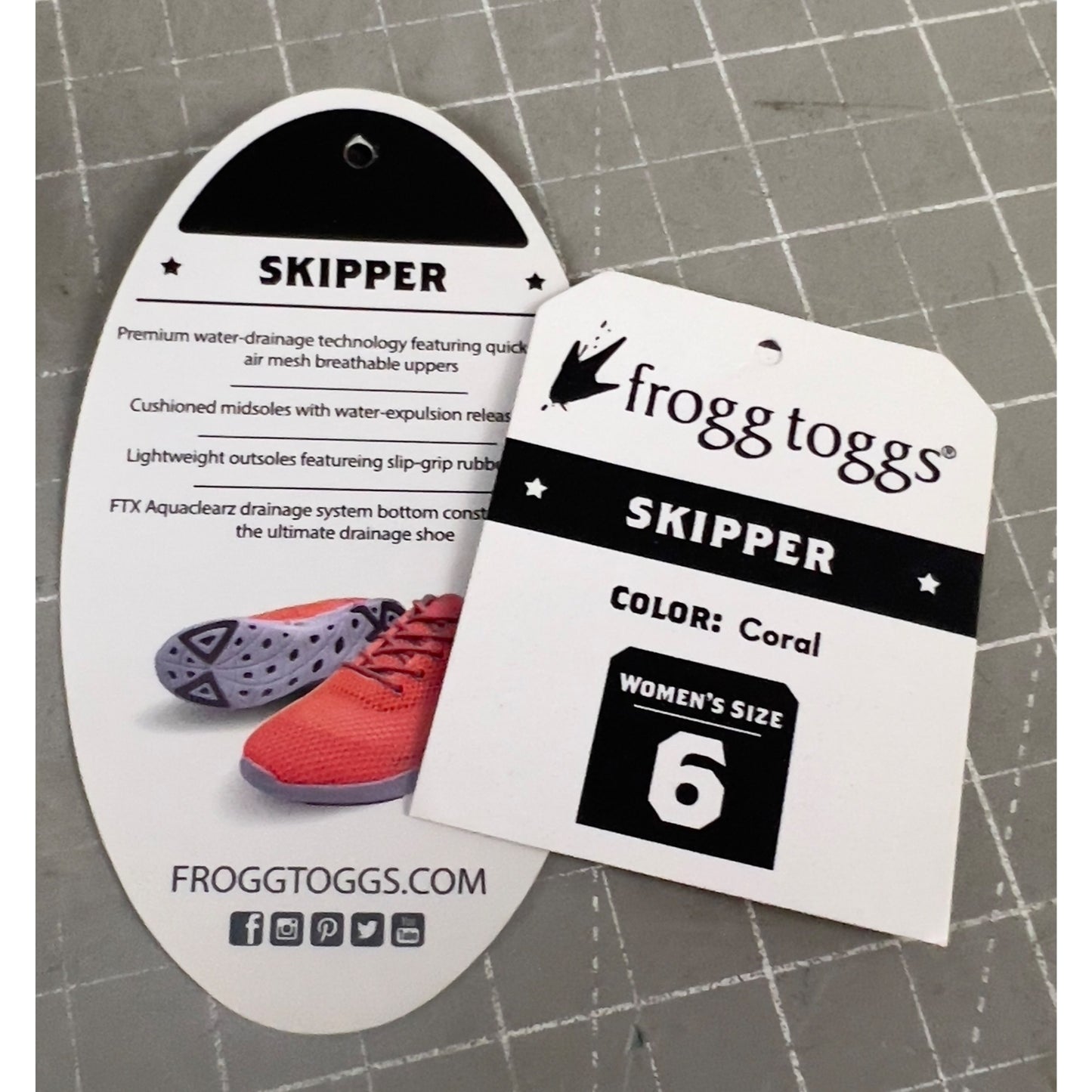 Frogg Toggs Skipper Women’s Coral Mesh Shoes Size 6 Water Shoe