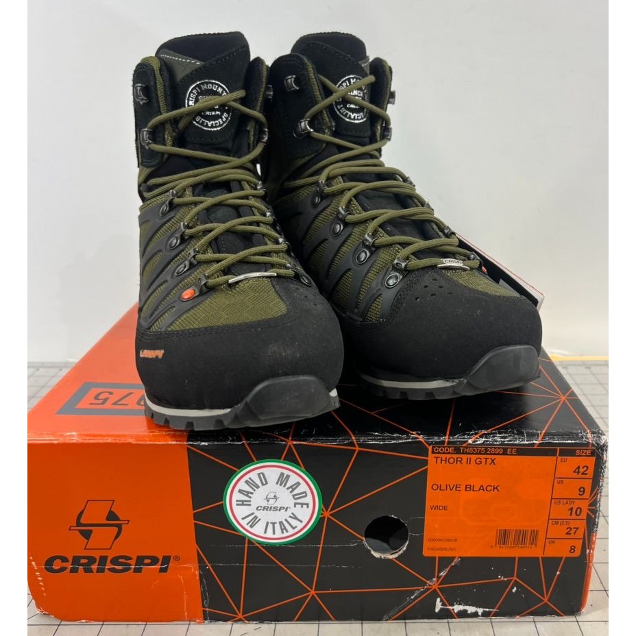 Crispi Men's Thor II Uninsulated GTX Waterproof Hunting Boots Olive Sz. 9 New