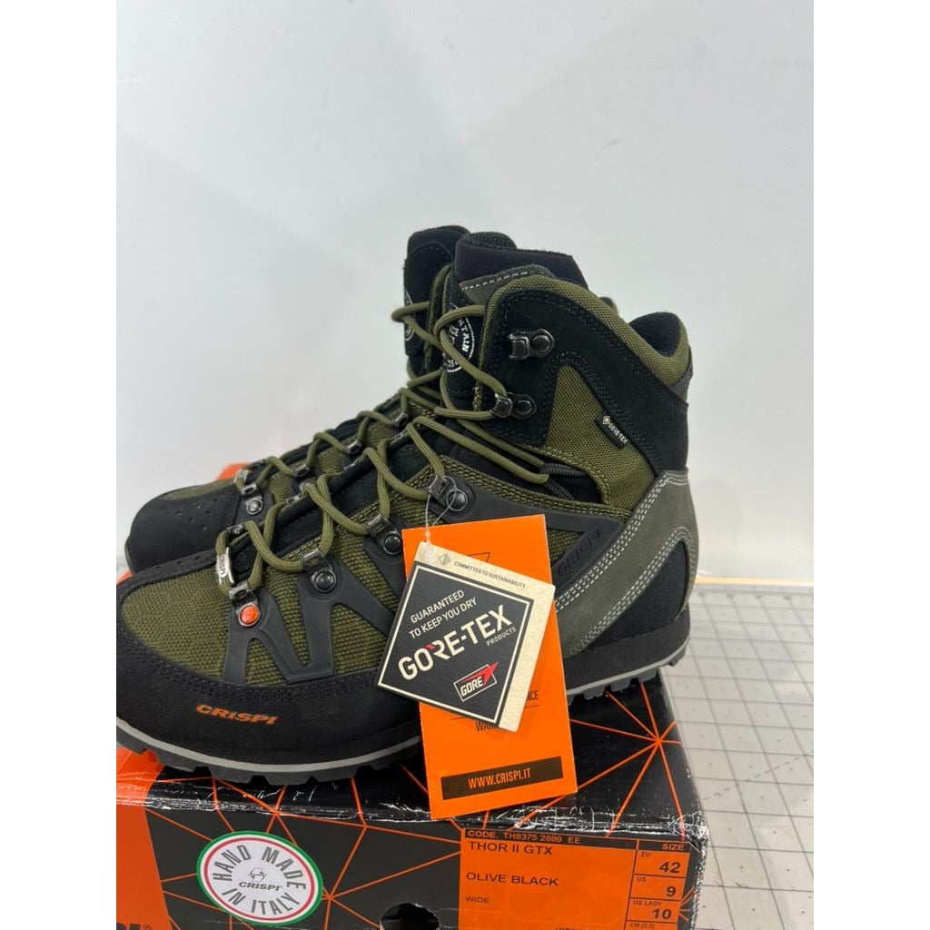 Crispi Men's Thor II Uninsulated GTX Waterproof Hunting Boots Olive Sz. 9 New