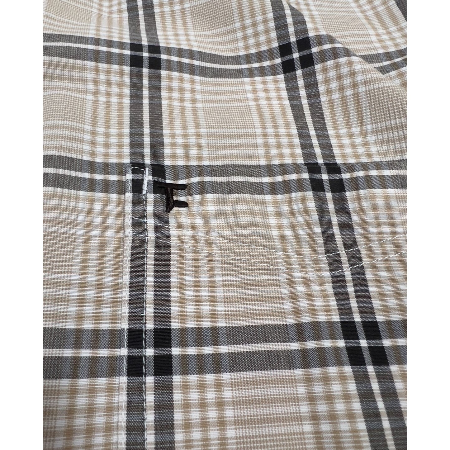 Panhandle Tuf Cooper Performance Men's Sz. L Western Plaid Long Sleeve Shirt