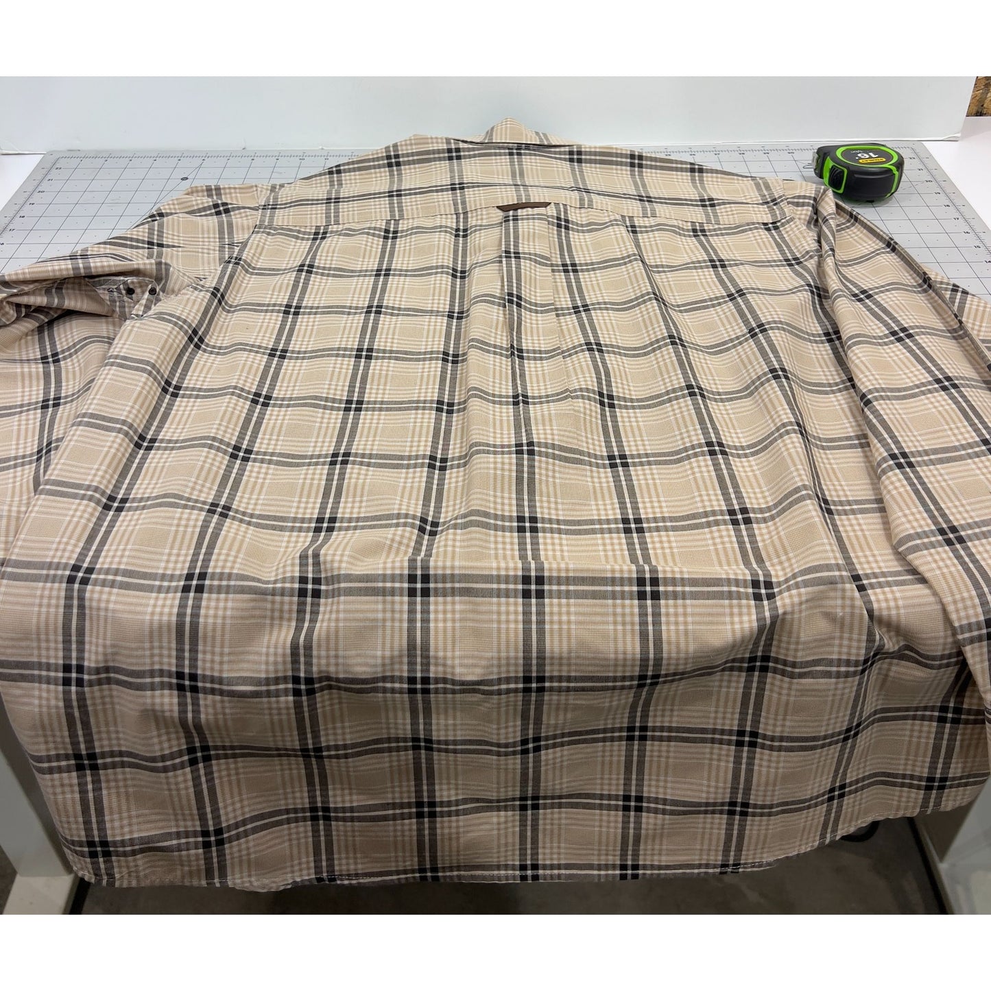 Panhandle Tuf Cooper Performance Men's Sz. L Western Plaid Long Sleeve Shirt