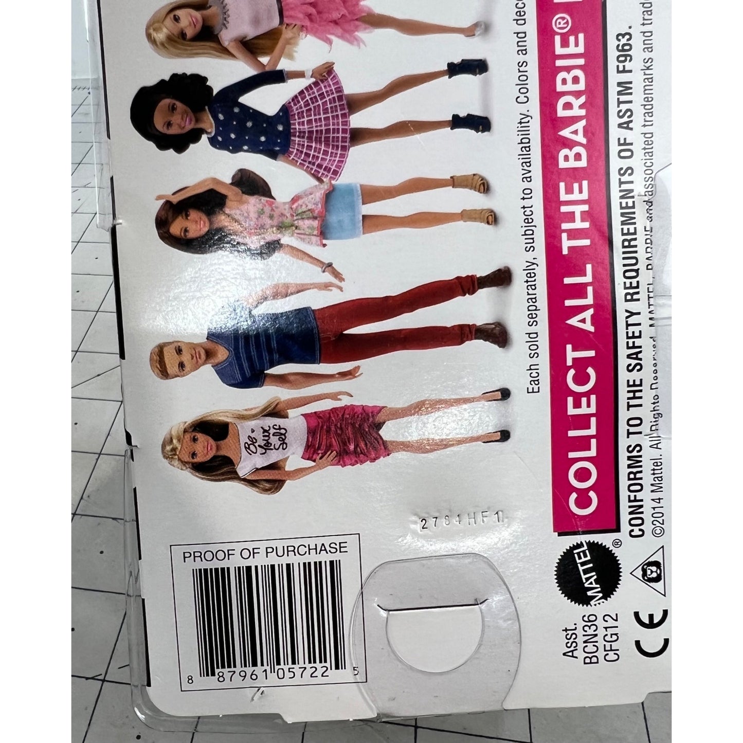 Barbie Fashionistas Doll Blonde Hair White "Be Your Self" Top Pink Skirt CFG12
