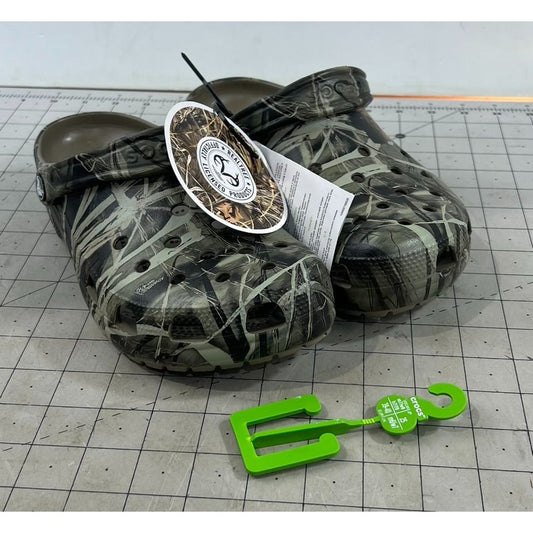 Crocs Realtree Camo Classic Clogs Men’s 7 Women’s 9 Lightweight Slip-On Shoes