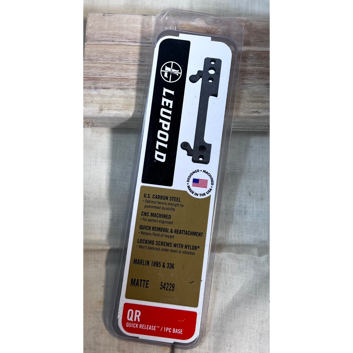 Leupold QR Quick Release 1-Piece Base Matte 54229 For Marlin 1895 & 336 NEW