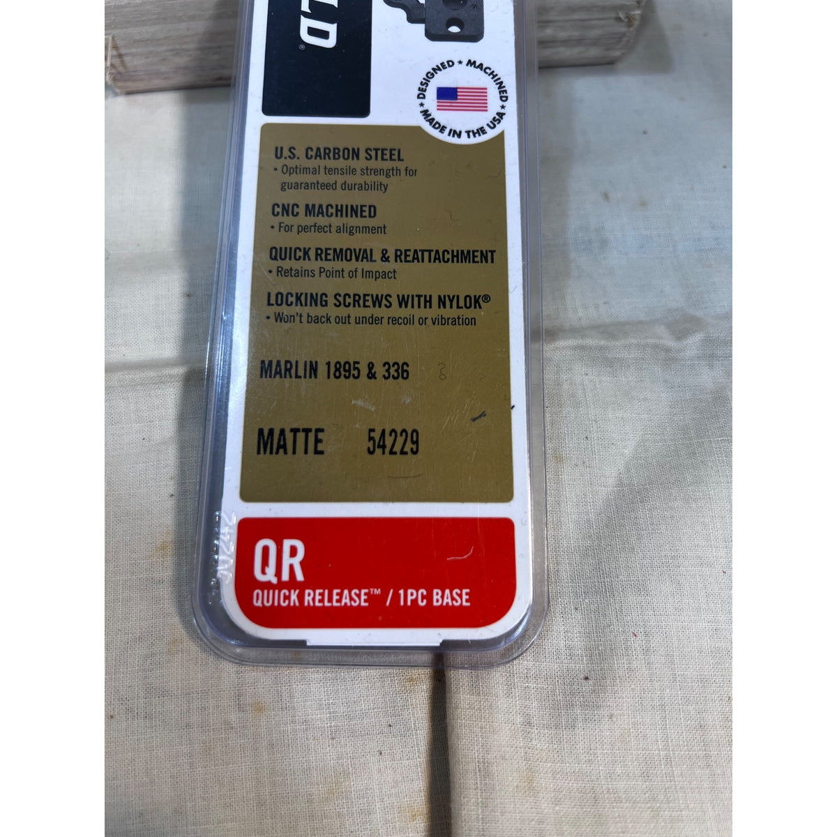 Leupold QR Quick Release 1-Piece Base Matte 54229 For Marlin 1895 & 336 NEW