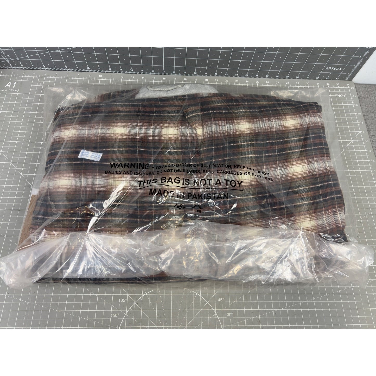 Dakota Grizzly Brown Plaid Lined Hoodie New Sz. M