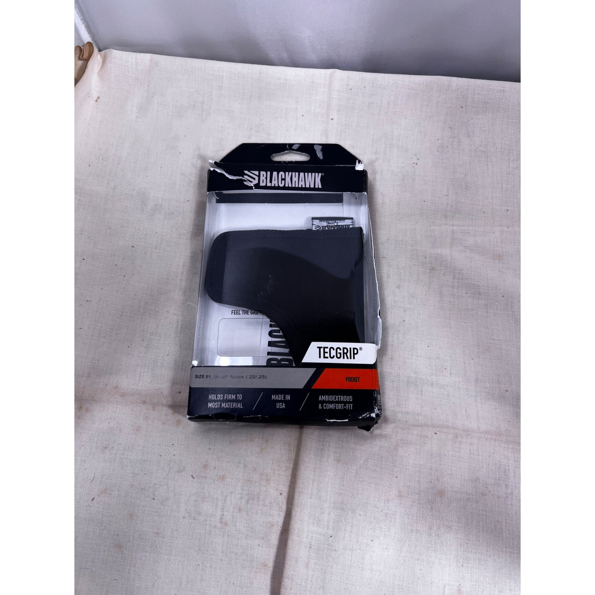 BLACKHAWK! TecGrip Small Auto Pocket Size 1 Ambidextrous Holster - Black - Black 1