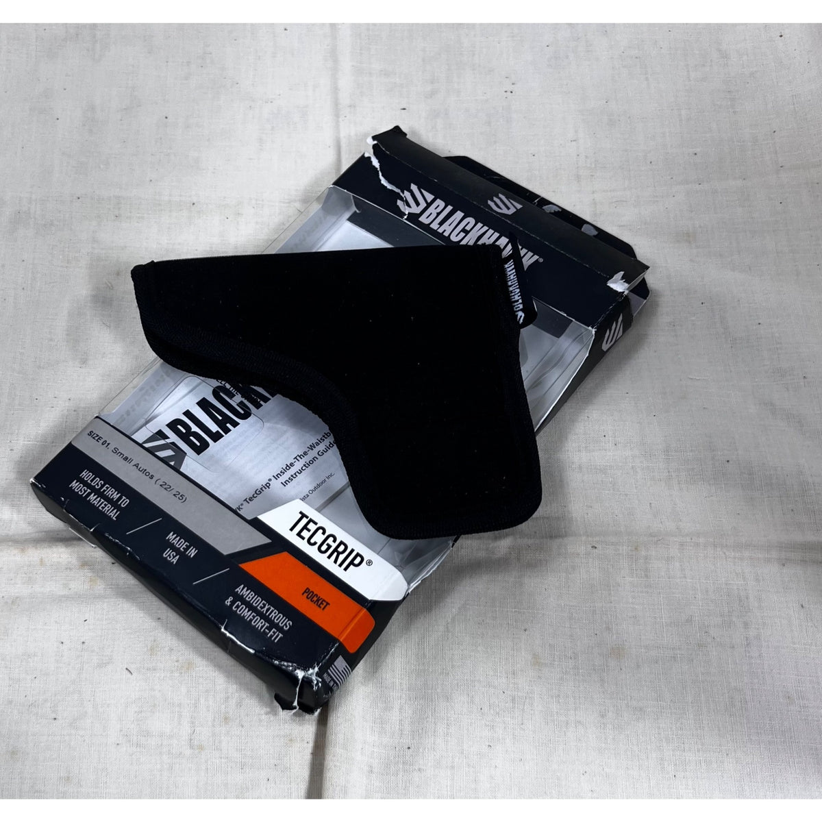 BLACKHAWK! TecGrip Small Auto Pocket Size 1 Ambidextrous Holster - Black - Black 1