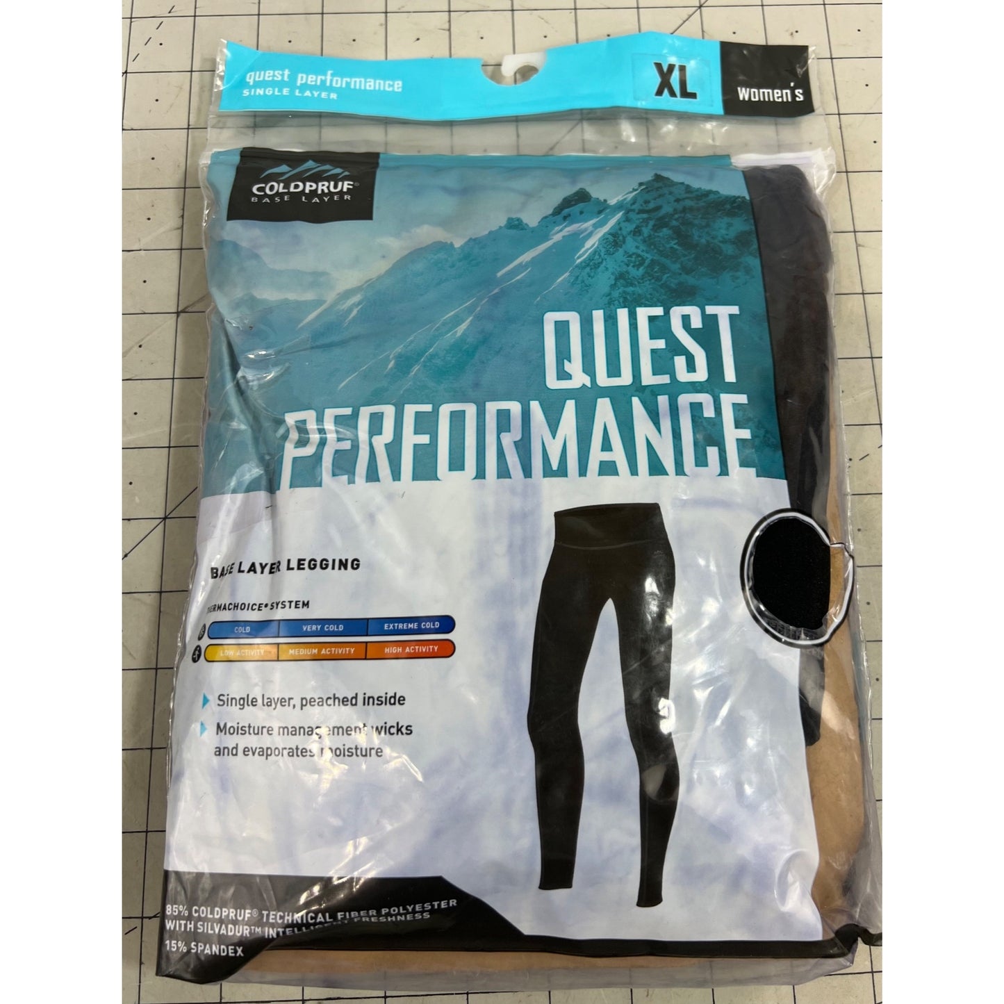ColdPruf Women's Quest Performance Base Layer Pants - Black XL