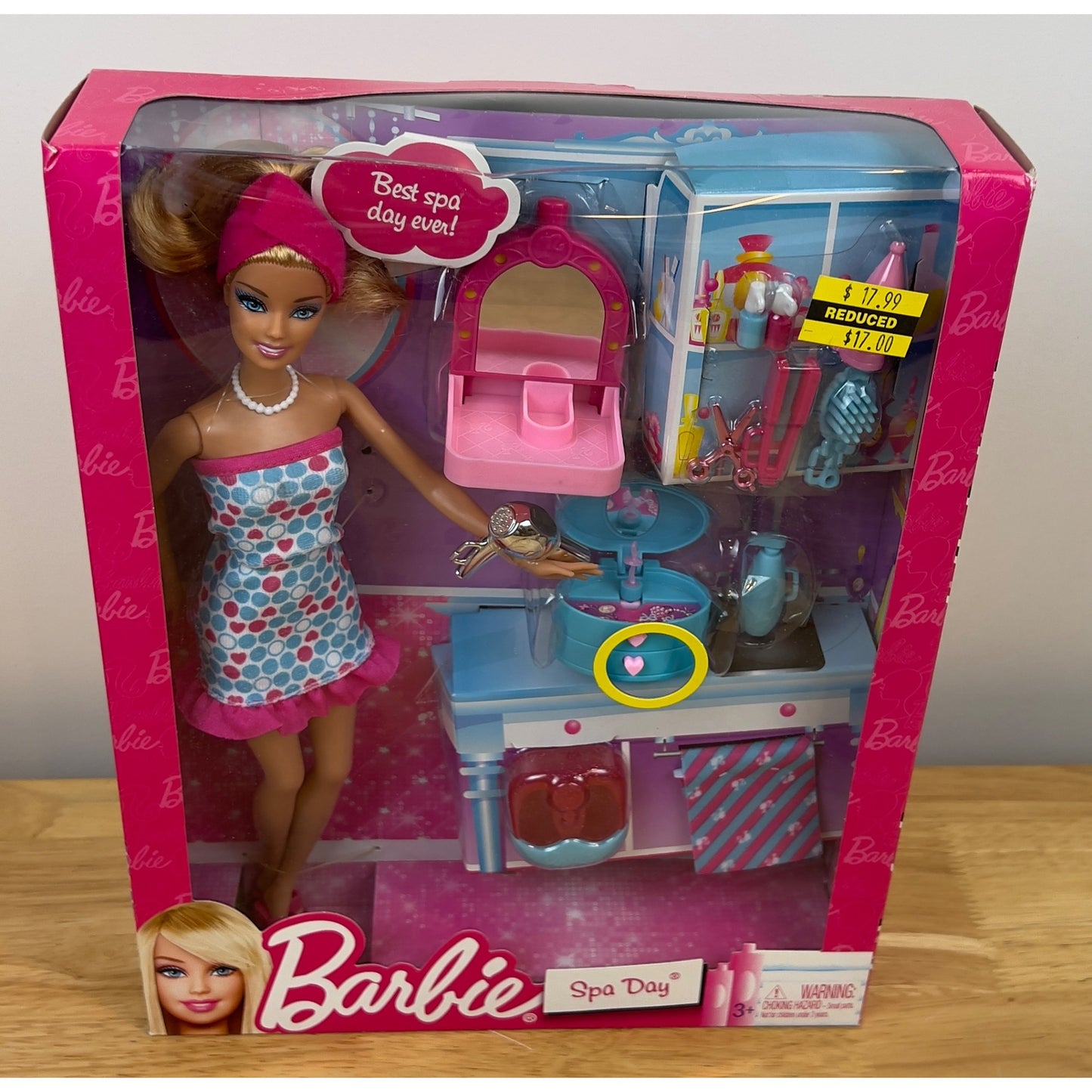 Barbie Spa Day Playset #W7240 New in the Box NOS