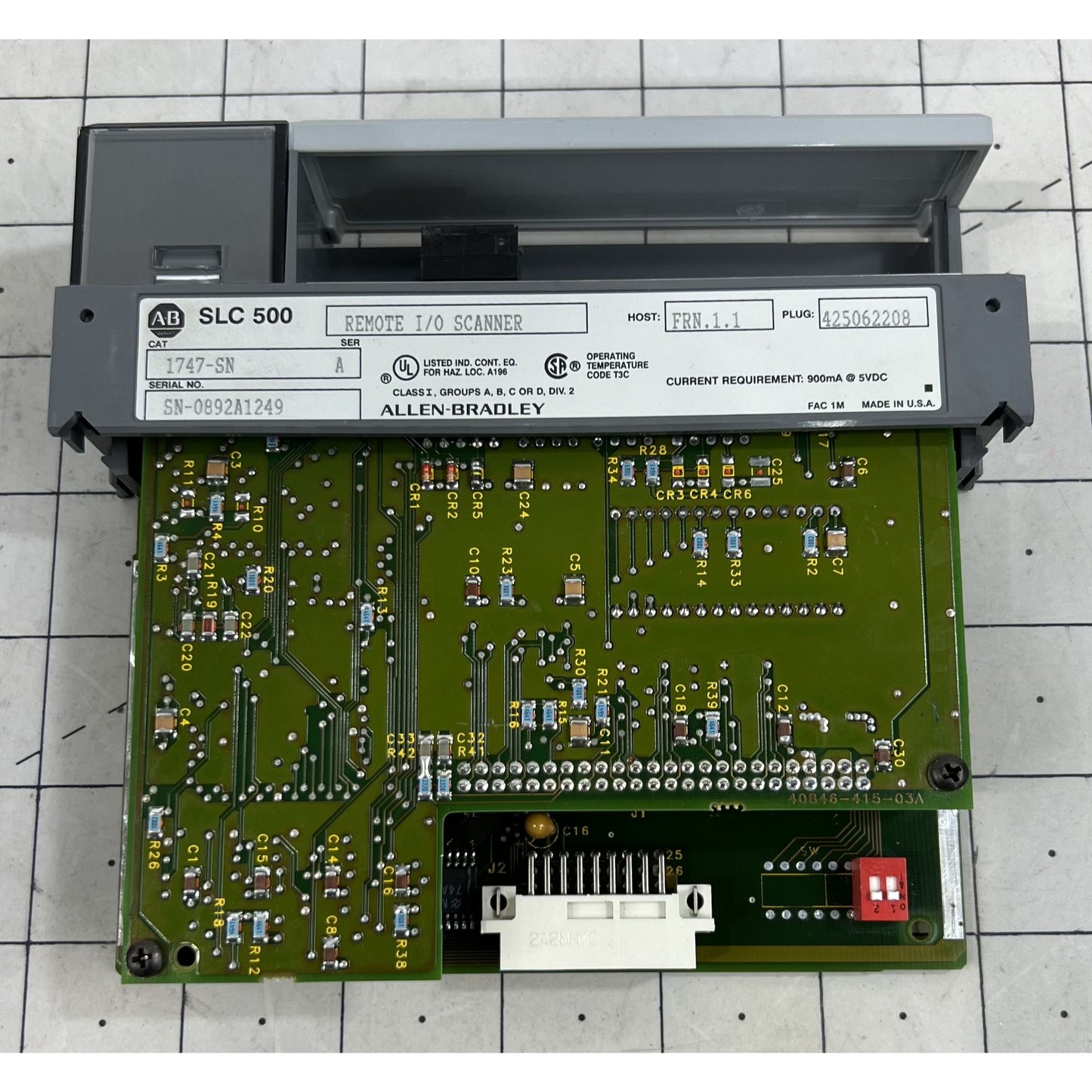 Allen-Bradley SLC 500 1747-SN Remote I/O Scanner Module FRN 1.1 Ser. A