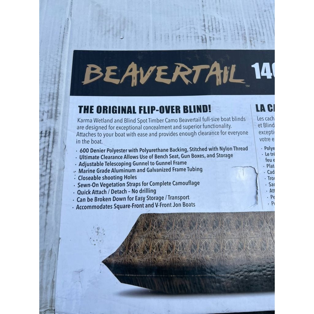 Beavertail 1800 Series Boat Blind Karma Wetland Camo For 17-20' Boats