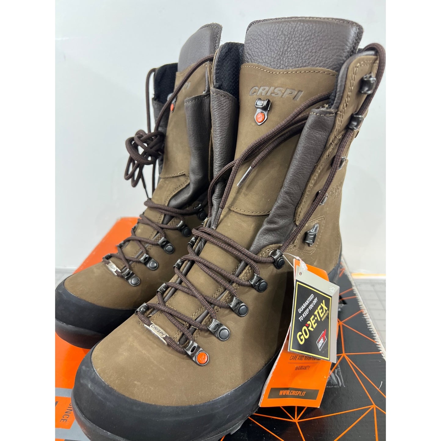 Crispi Men's Guide Insulated 200g GTX Waterproof Hunting Boots Brown Sz. 11
