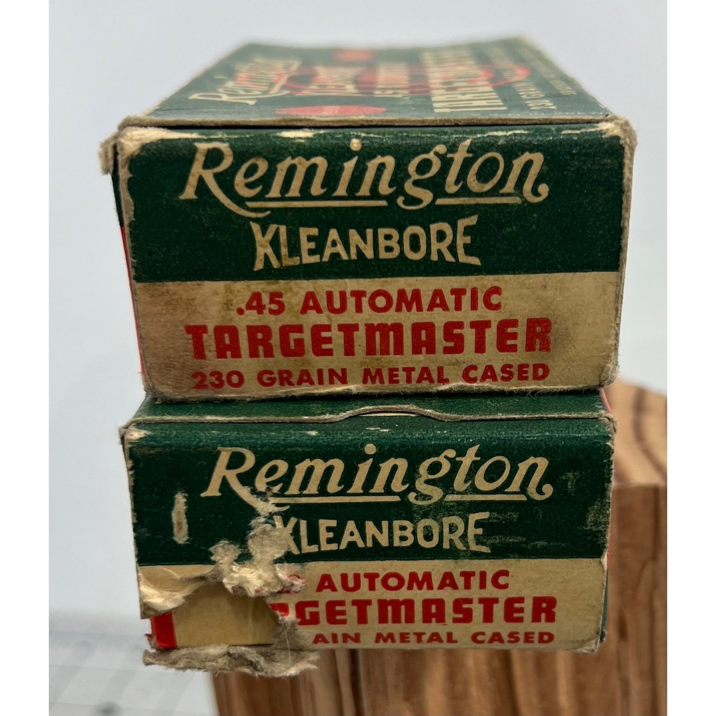 Vintage Remington Kleanbore .45 Automatic Targetmaster Ammunition Boxes ONLY