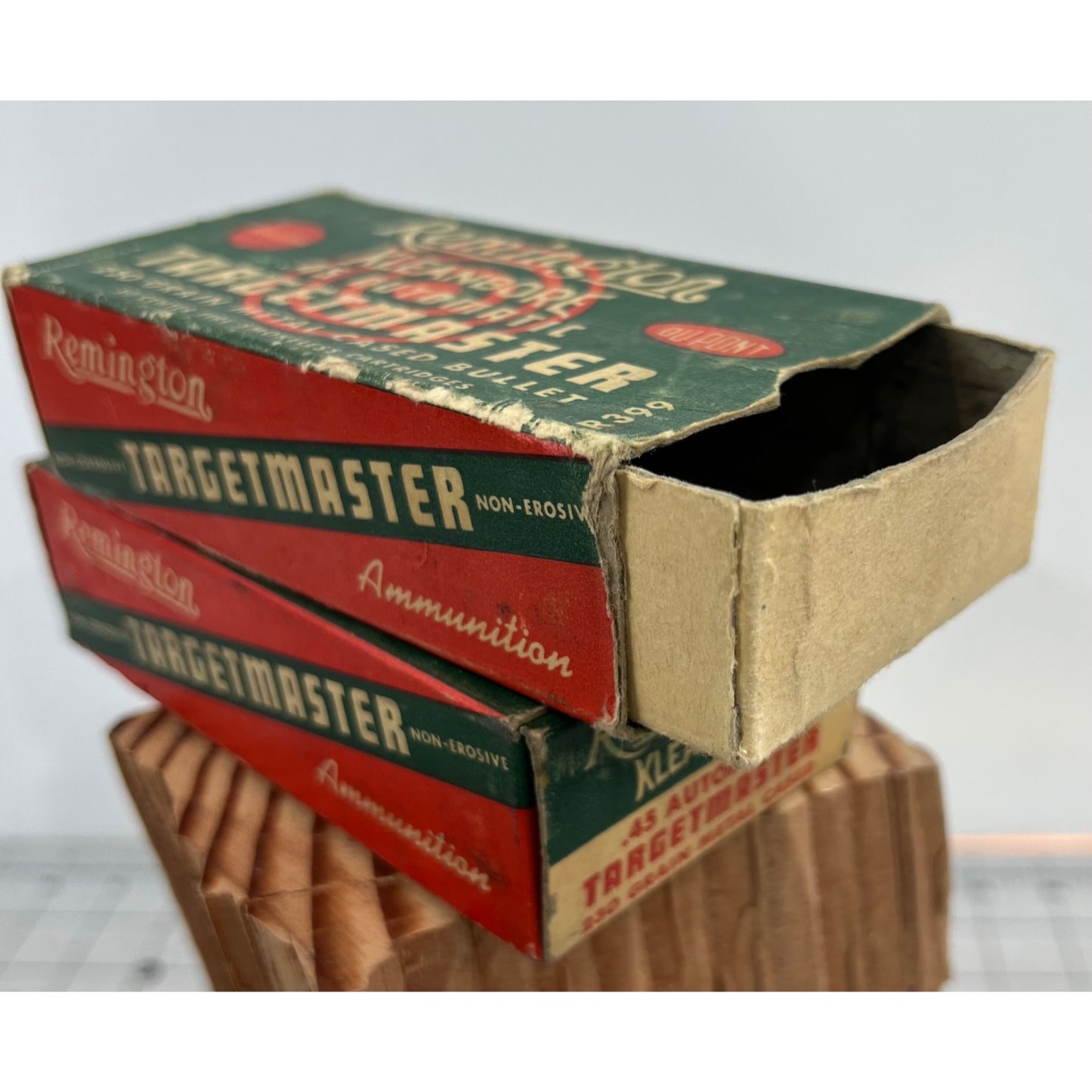 Vintage Remington Kleanbore .45 Automatic Targetmaster Ammunition Boxes ONLY