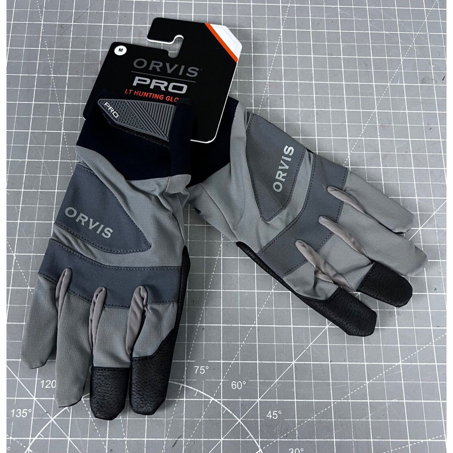 Orvis Pro LT Hunting Gloves Granite Men's Sz. Medium Synthetic Leather NEW~~