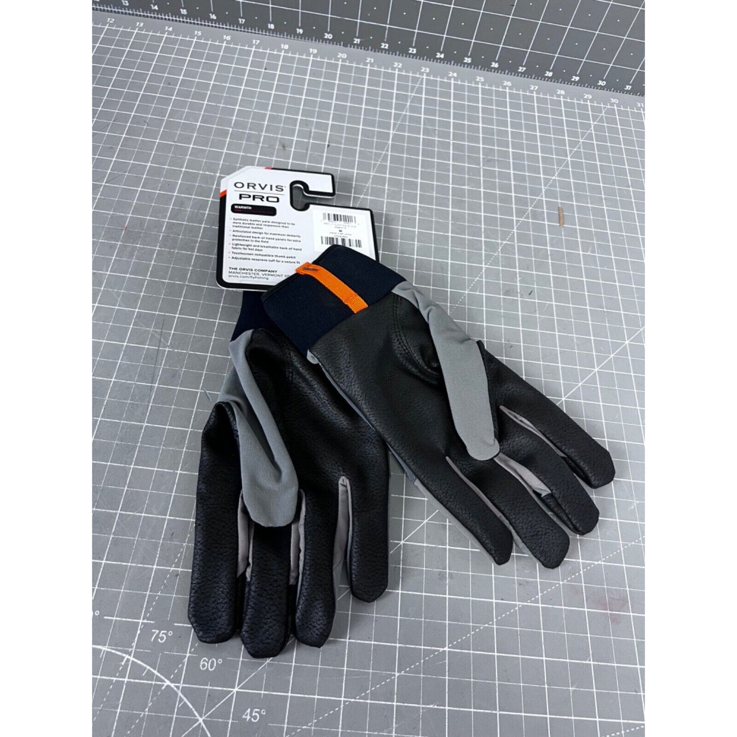 Orvis Pro LT Hunting Gloves Granite Men's Sz. Medium Synthetic Leather NEW~~